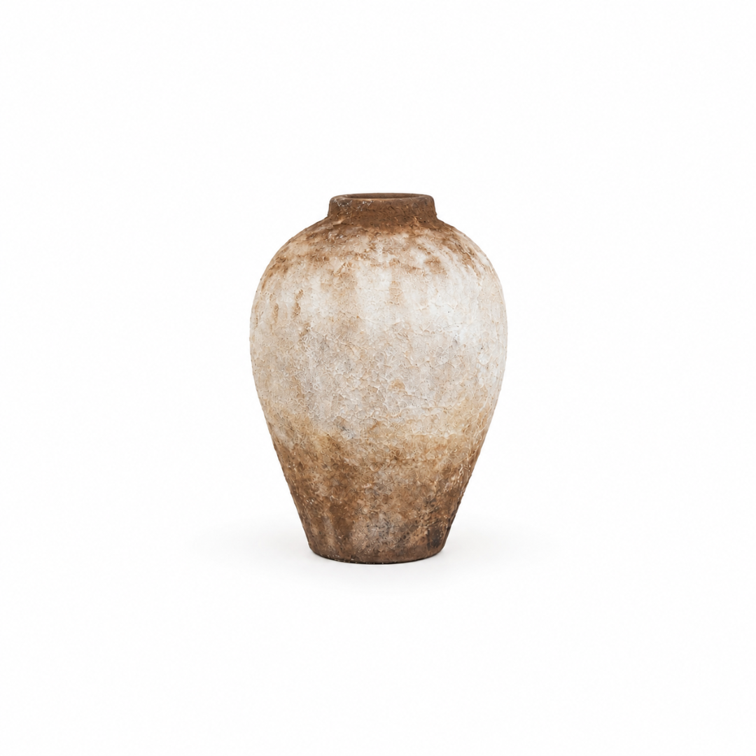Elian El Yapımı Dekoratif Terracotta Vazo - 33 cm