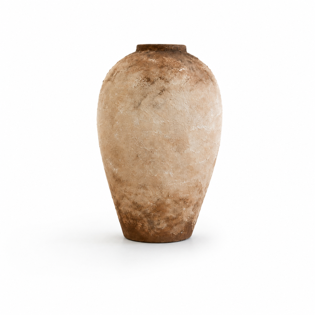 Kaelis El Yapımı Dekoratif Terracotta Vazo - 40 cm