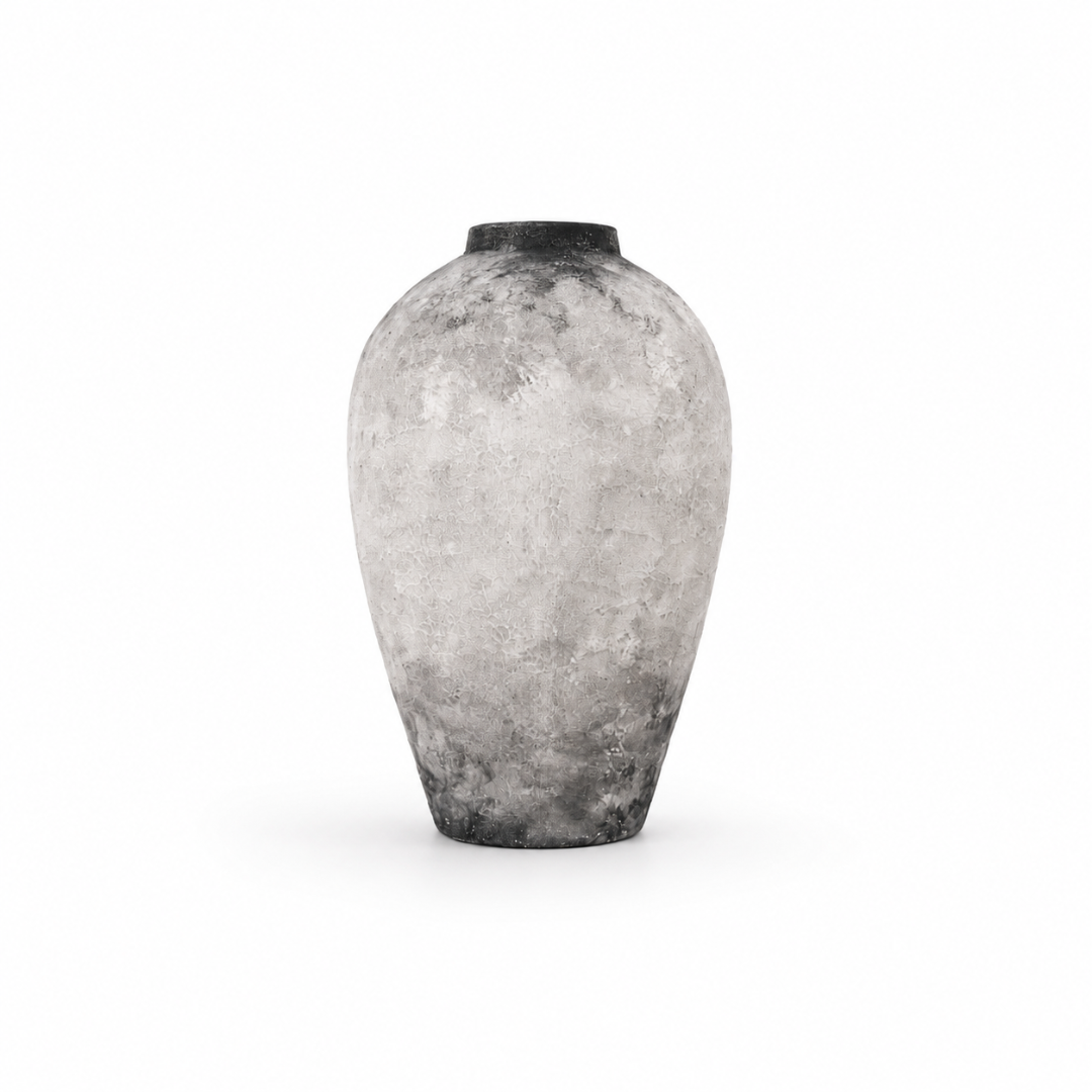 Nerio El Yapımı Dekoratif Terracotta Vazo - 40 cm