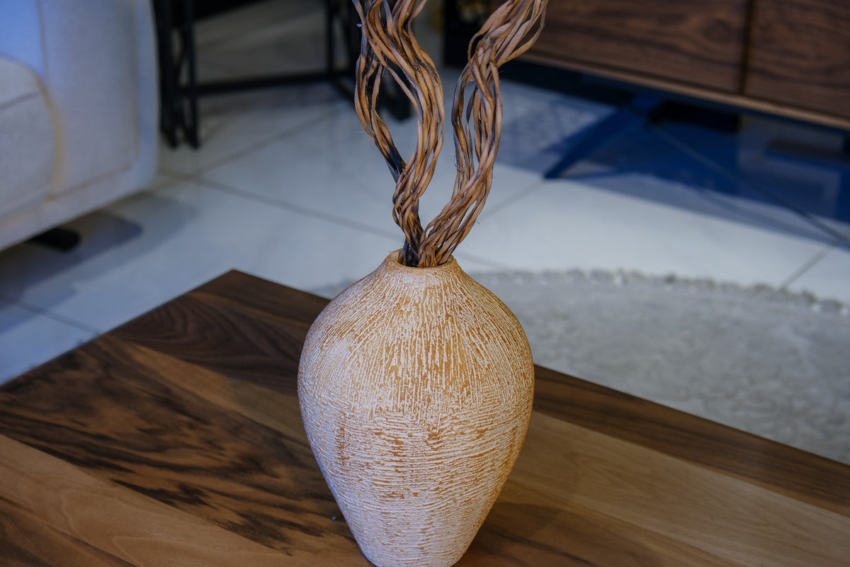 Felicia Dokulu Terracotta Vazo