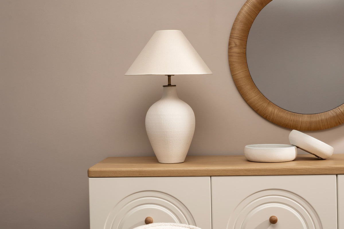 Lismore Dokulu Terracotta Abajur