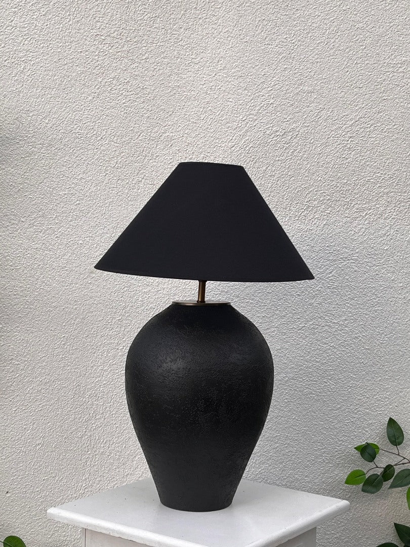 Solara Dokulu Terracotta Abajur