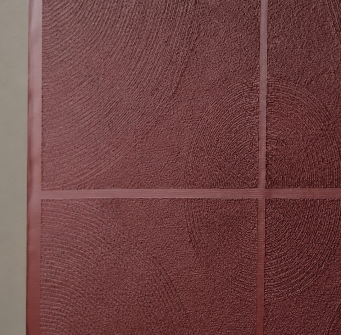 Mira Modern Dokulu Tablo Bordo 50×70 cm