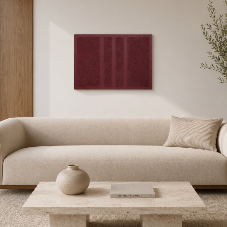 Nova Modern Dokulu Tablo Bordo 50×70 cm