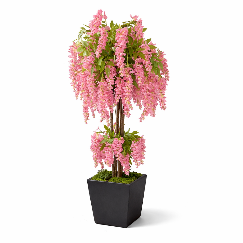 Pembe Wisteria Salkım Yapay Ağacı