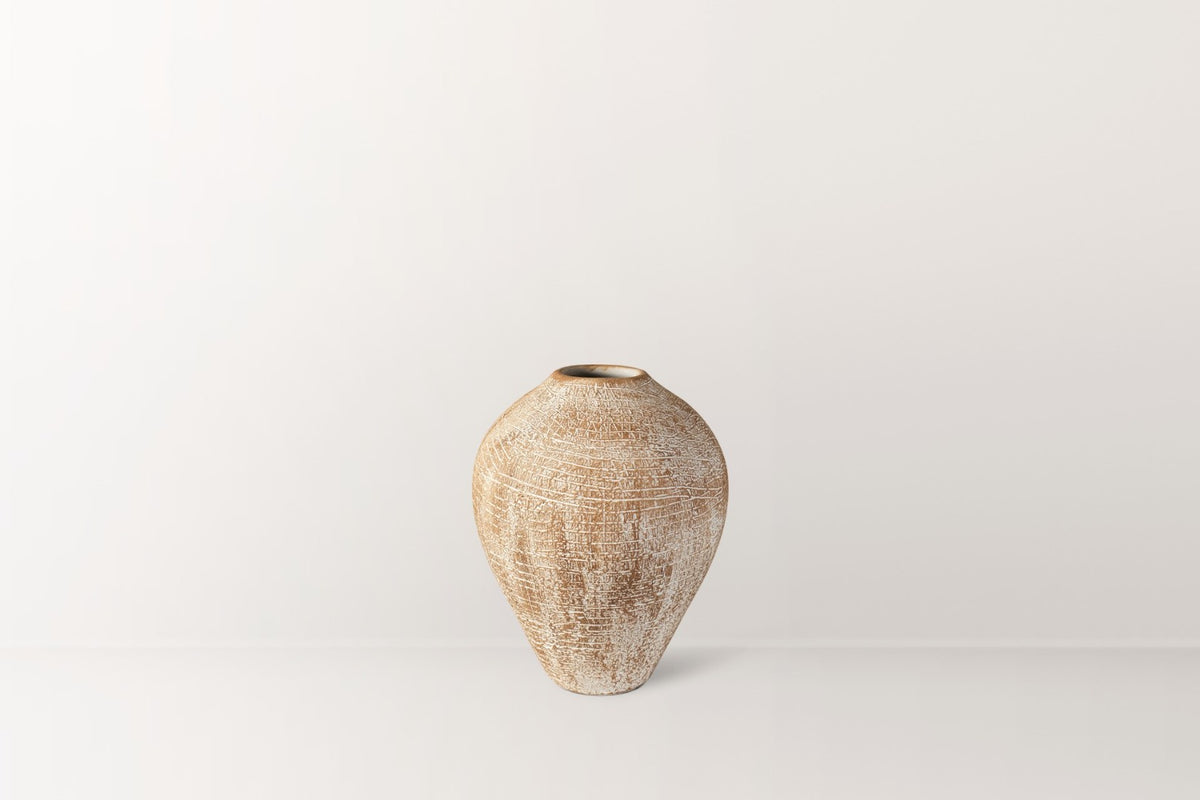 Elysium Dokulu Terracotta Vazo