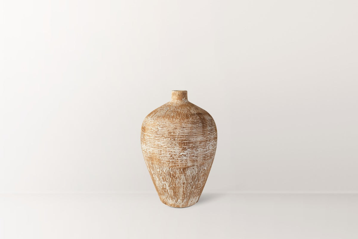 Eterna Dokulu Terracotta Vazo