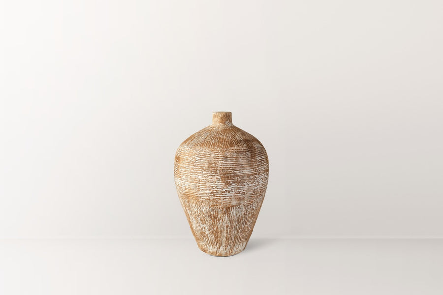 Eterna Dokulu Terracotta Vazo