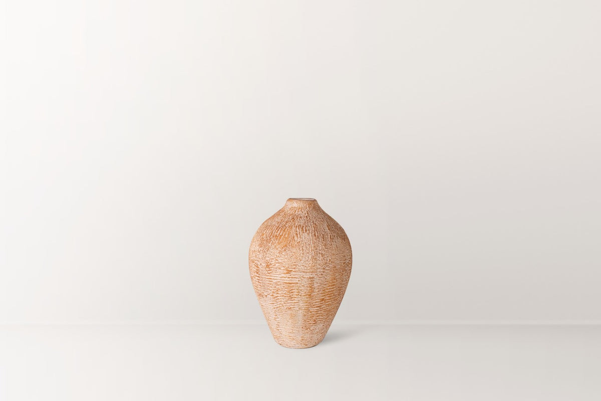 Felicia Dokulu Terracotta Vazo