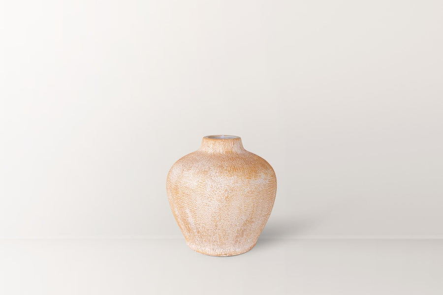 İnspira Dokulu Terracotta Vazo