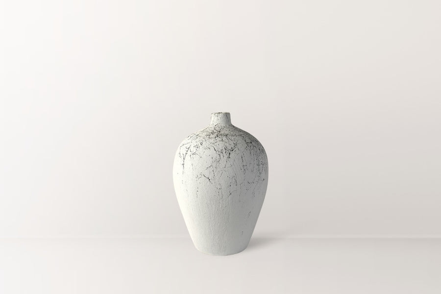 Mia Mermer Desenli Terracotta Vazo